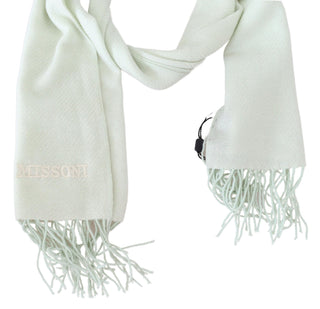 Missoni Elegant White Cashmere Scarf