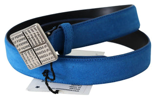 GF Ferre Elegant Royal Blue Leather Belt