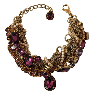 Dolce & Gabbana Sicilian Sparkle Gold-Tone Statement Necklace