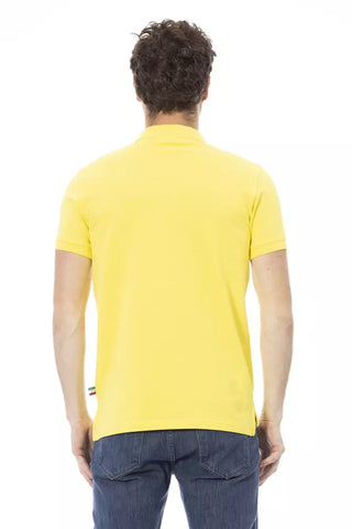 Baldinini Trend Yellow Cotton Men Polo