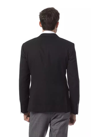 Billionaire Italian Couture Black Wool Men's Blazer