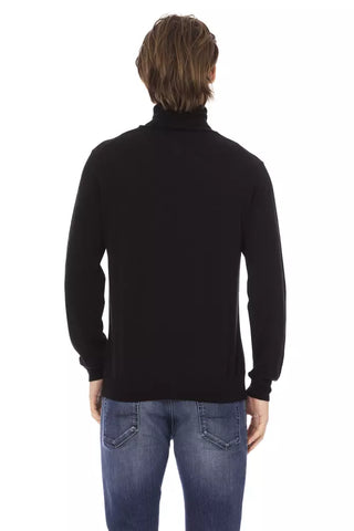 Baldinini Trend Black Fabric Men Sweater