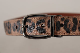 Dolce & Gabbana Elegant Engraved Leather Belt - Timeless Style