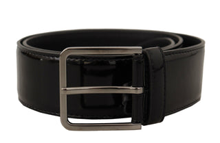 Dolce & Gabbana Elegant Black Leather Belt