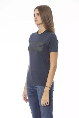 Baldinini Trend Blue Cotton Women T-Shirt