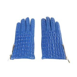 Cavalli Class Blue Lambskin Women Glove