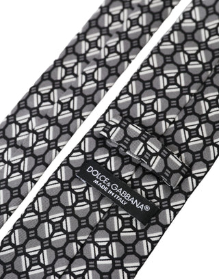 Dolce & Gabbana Multicolor Patterned 100% Silk Adjustable Tie