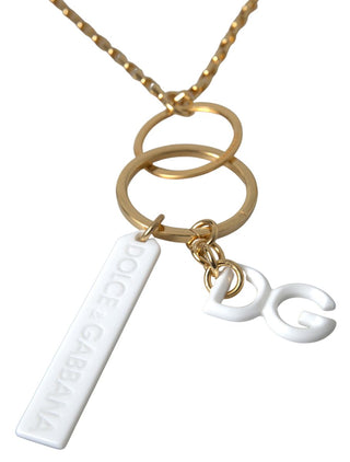 Dolce & Gabbana Chic Gold Men's Charm Chain Necklace