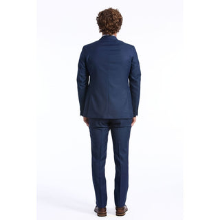 Baldinini Trend Blue Wool Suit