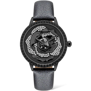 Police Black Leather Watch