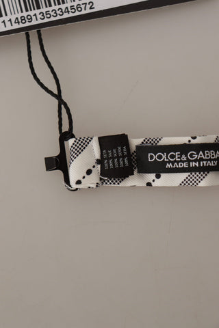 Dolce & Gabbana Chic Polka Dot Silk Bow Tie