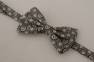 Dolce & Gabbana Elegant Black Silk Bow Tie