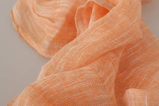 Malo Elegant Peach Linen Scarf